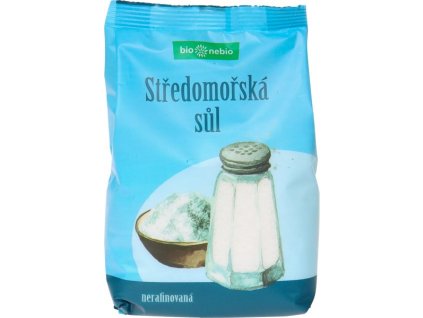 Soľ stredomorská nerafinovaná 500g BIO NEBIO