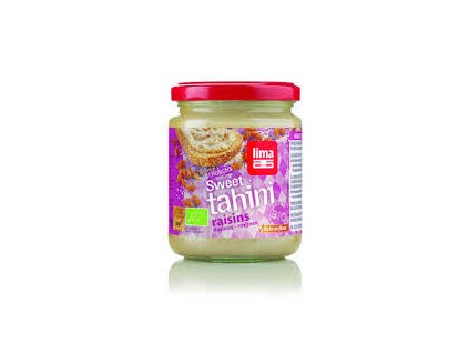 Tahini sladké s hrozienkami crunchy 250g BIO LIMA