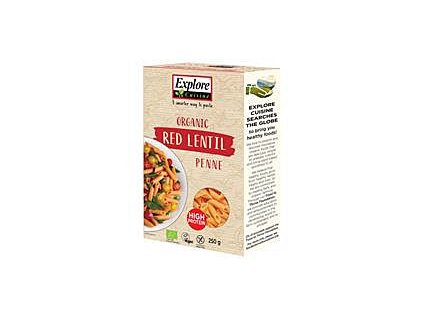 Cestoviny penne červená šošovica 250g BIO EXPLORE
