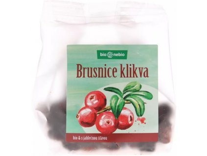 Brusnice sušené sladené jablčnou šťavou BIO 75 g bio nebio