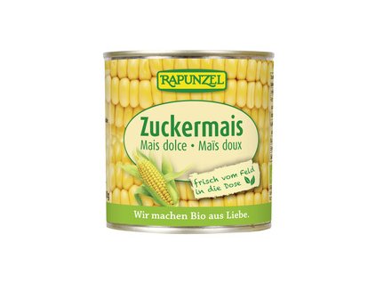 Kukurica cukrová v konzerve 340g BIO RAPUNZEL