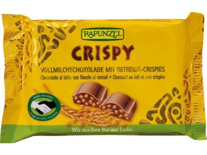 Čokoláda mliečna Crispy 100g BIO RAPUNZEL