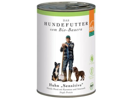 Krmivo pre psov kura,mrkva a amarant 410g BIO DEFU