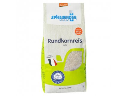 Ryža guľatá celozrnná DEMETER 1 kg BIO SPIELBERGER