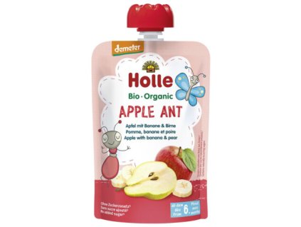 Kapsička Apple ant - jablko, banán, hruška 100 g  Demeter BIO HOLLE