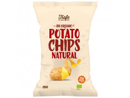 Chipsy zemiakové solené 125g BIO TRAFO