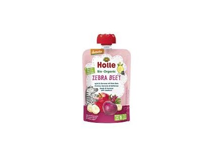 Kapsička Zebra Beet - jeblko, banán, cvikla 100 g Demeter BIO HOLLE