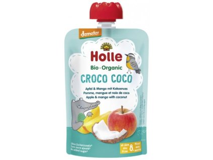 Kapsička Croco Coco - jablko, mango, kokos 100 g Demeter BIO HOLLE