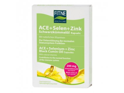 ACE +Zink +Selén v oleji z čiernej rasce 60 kapsúl FITNE