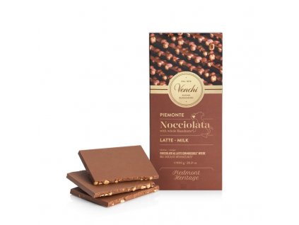 Čokoláda mliečna s lieskovými orechmi Venchi 100 g BIO