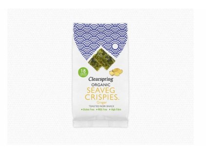 Chrumkavé riasy Nori so zázvorom 4g CLEAR