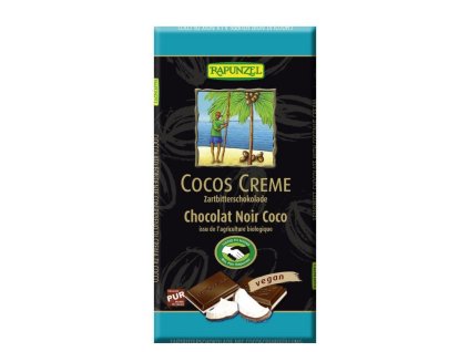 Čokoláda horká s kokosovým krémom 100g BIO RAPUNZEL
