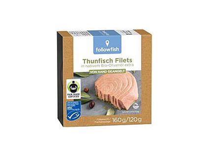Tuniak filety v olivovom oleji  160g followfish