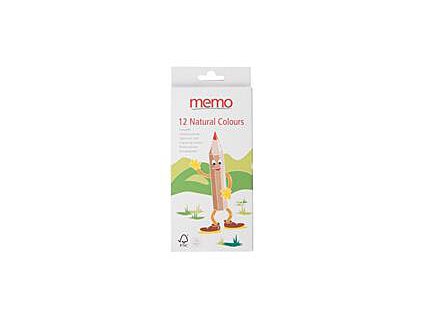 Farbičky prírodné 12 farieb MEMO