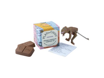 Čokoládka s dinosaurom BIO 20g, PLAYin CHOC