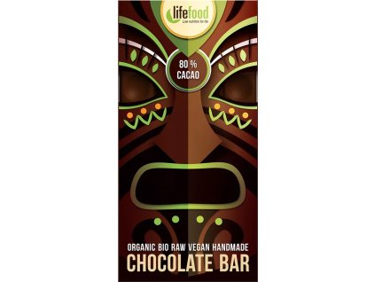 Čokoláda 80% RAW 70g BIO LIFEFOOD