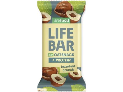 Proteínová tyčinka ovsená s lieskovými orieškami 40g BIO LIFEFOOD
