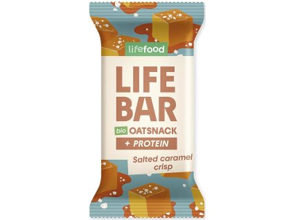 Proteínová tyčinka slaný karamel 40g LIFEFOOD
