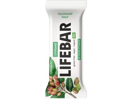 Tyčinka superfoods pistáciová s chia  semienkami RAW 40g BIO LIFEFOOD