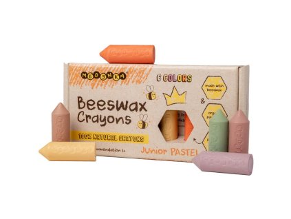 medenka prirodne pastelky zo vcelieho vosku a s organickymi pigmentami 6 farieb pastelove 01