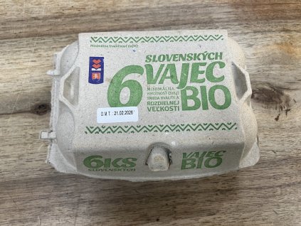 Vajcia 6ks BIO