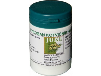 Jukl Fyrosan Kotvičník + Maca 80 tablet