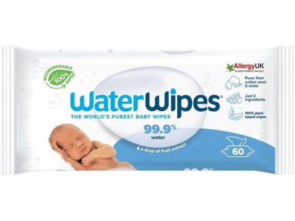 WATERWIPES 100% BIO odbúrateľné vlhčené utierky pre bábätká 60 ks