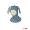 Manymonths Detská kukla Merino Bunny Ears Blue Mist