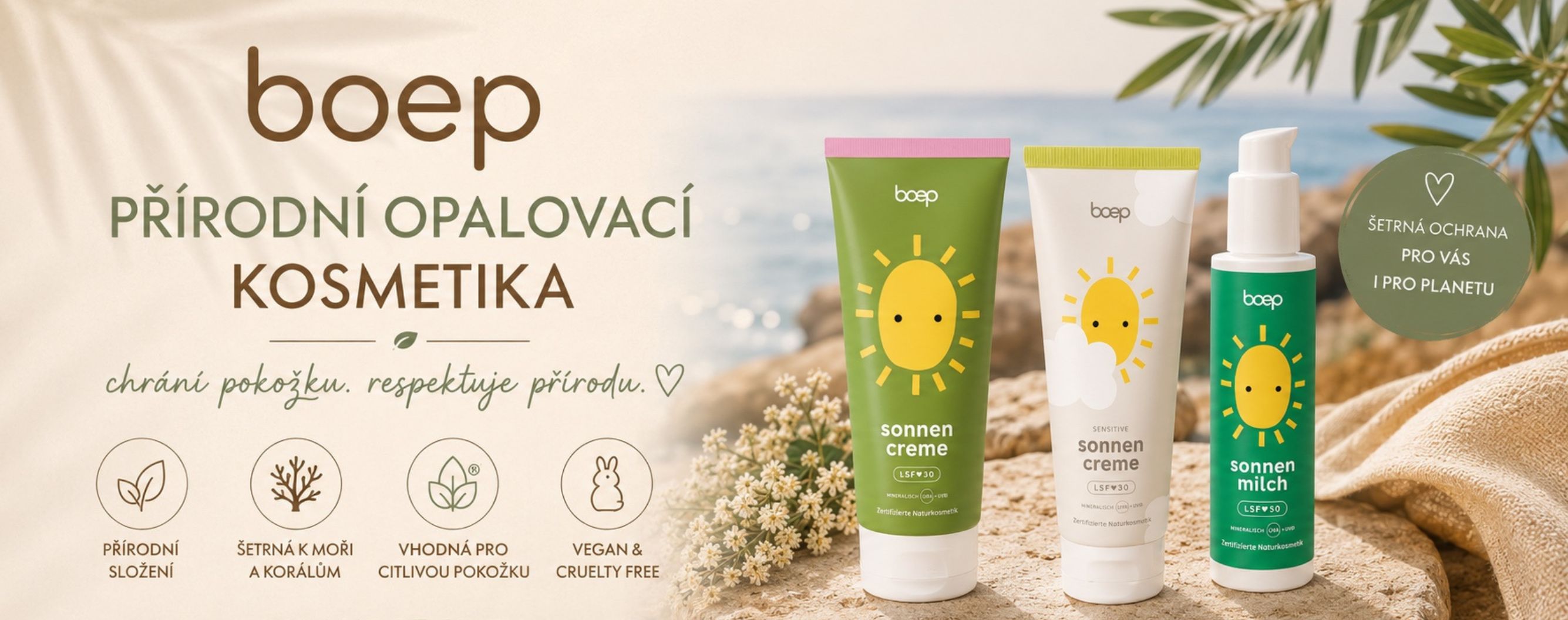 Boep opalovací krémy