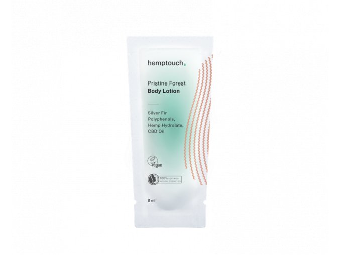 Pristine forest body lotion sample EN