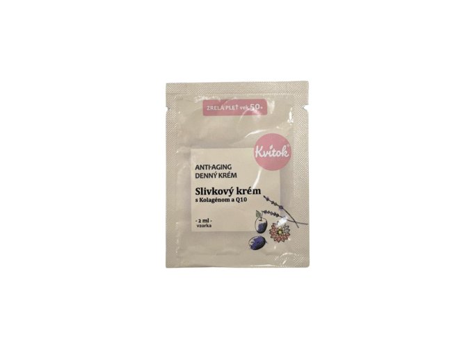kvitok svestkovy krem s kolagenem a q10 pro zralou plet 50 2 ml vzorek