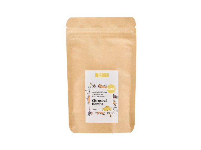 kvitok magicka pena do koupele v prasku citrusova bomba 60 g