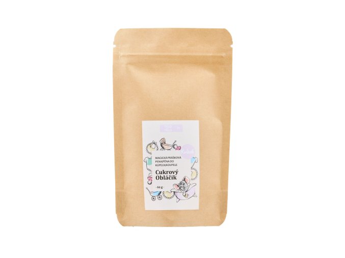 kvitok magicka pena do koupele v prasku cukrovy oblacek 60 g