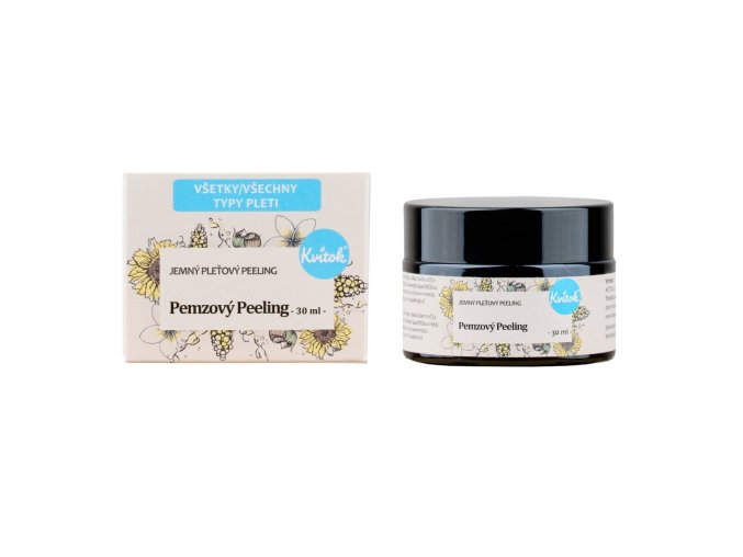 kvitok jemny pemzovy peeling pro vsechny typy pleti 30 ml