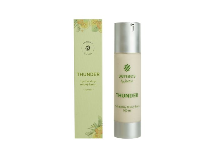 kvitok hydratacni telovy krem senses thunder 100 ml