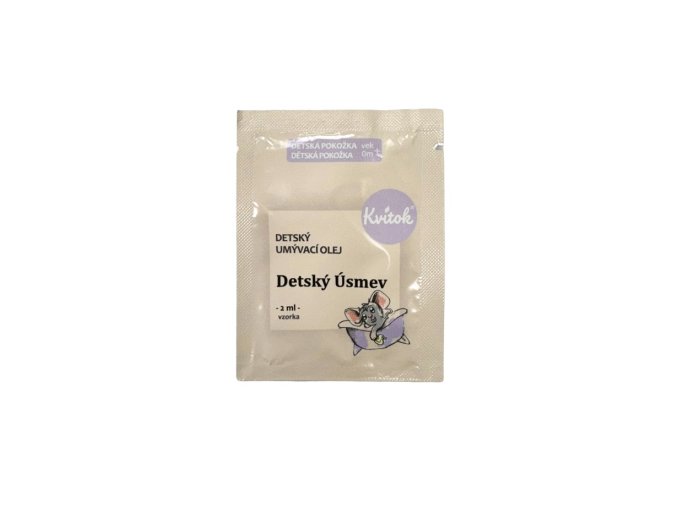 kvitok umyvaci olej detsky usmev 2 ml vzorek