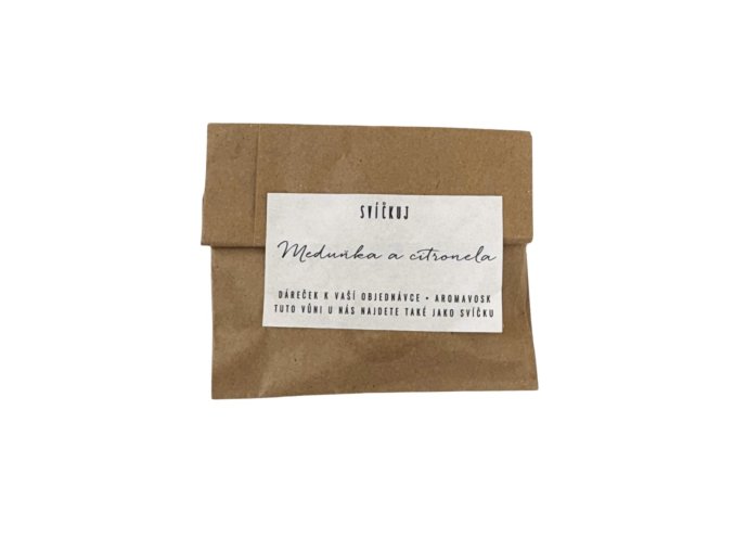 svickuj prirodni sojovy vosk medunka a citronela vzorek