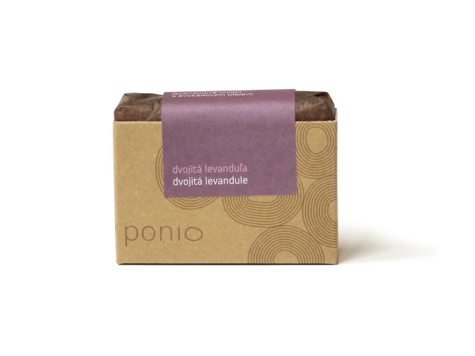 ponio prirodni mydlo dvojita levandule bez kvetu 100 g