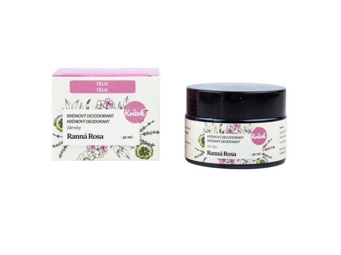 kvitok kremovy deodorant ranni rosa 30 ml
