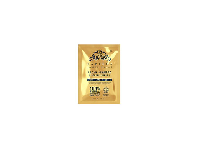 tabitha james kraan golden citrus clean shampoo sample