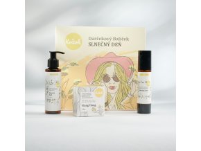 kvitok darkovy balicek slunecny den