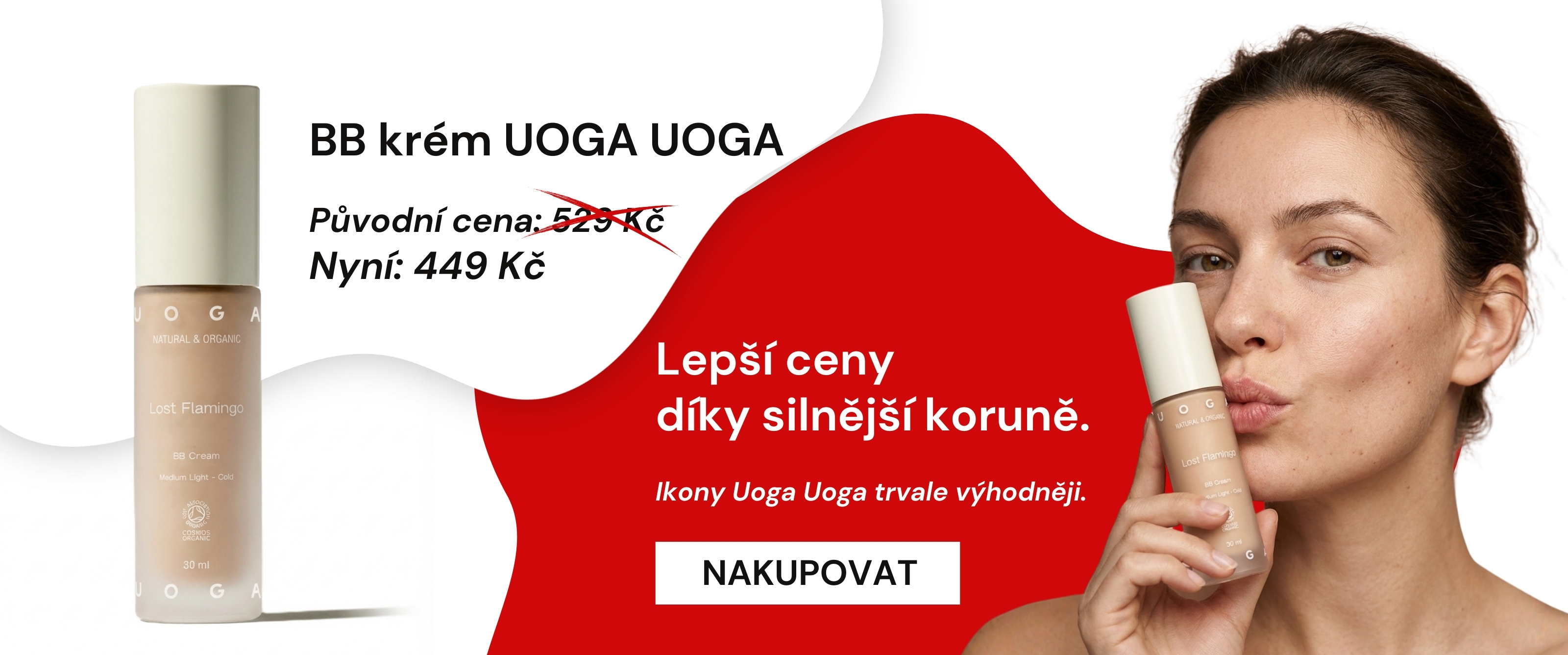 Koruna posílila. Uoga Uoga zlevňuje