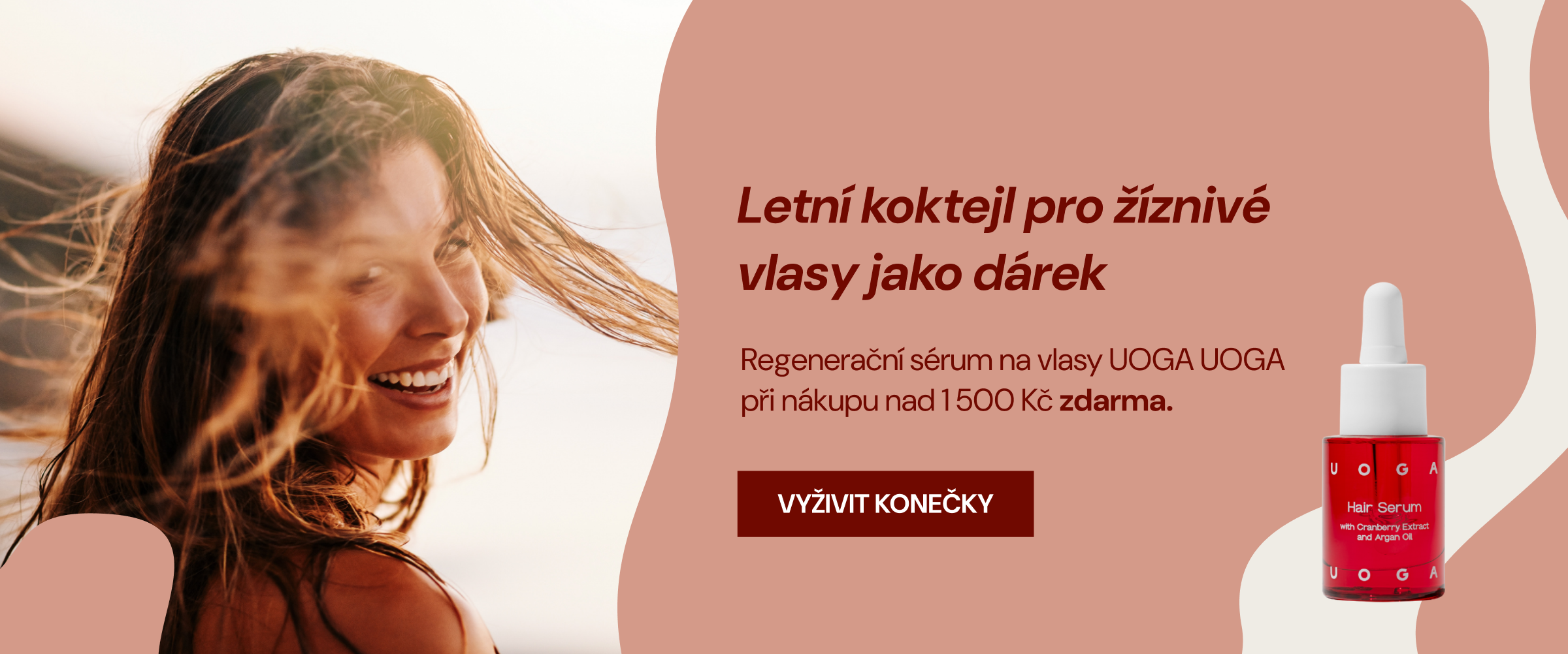 Získejte regenerační vlasové sérum Uoga Uoga při nákupu nad 1500 Kč jako dárek
