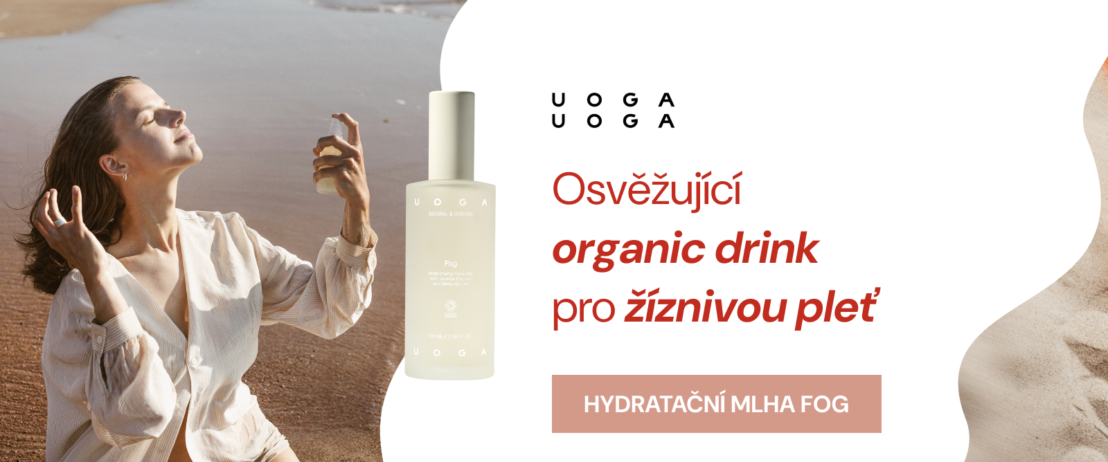 Hydratační mlha Fog Uoga Uoga s extraktem z kdoule a betaglukanem