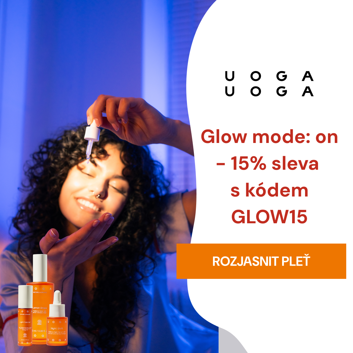 Nová péče o pleť pro maximální rozjasnění  pleti Uoga Uoga Radiance maxxing
