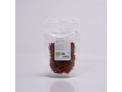 Paprika červená vločky Bio (Hmotnost 50 g)