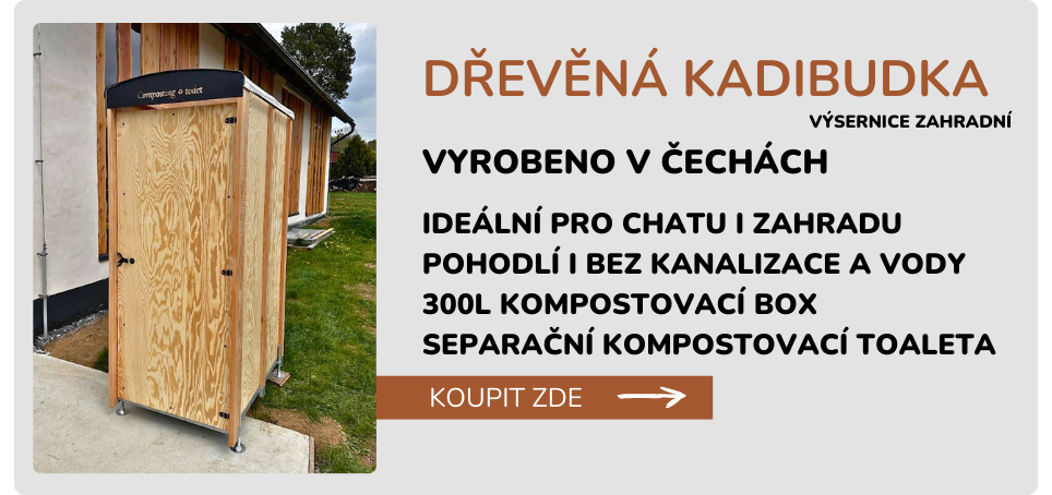 Dřevěná kompostovací kadibudka
