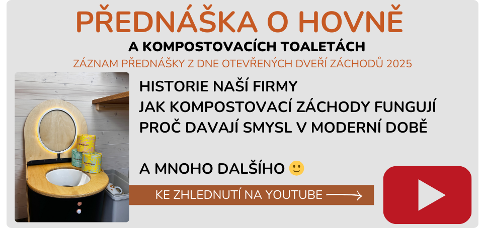 přednáška o hovně a kompostovacích toaletách