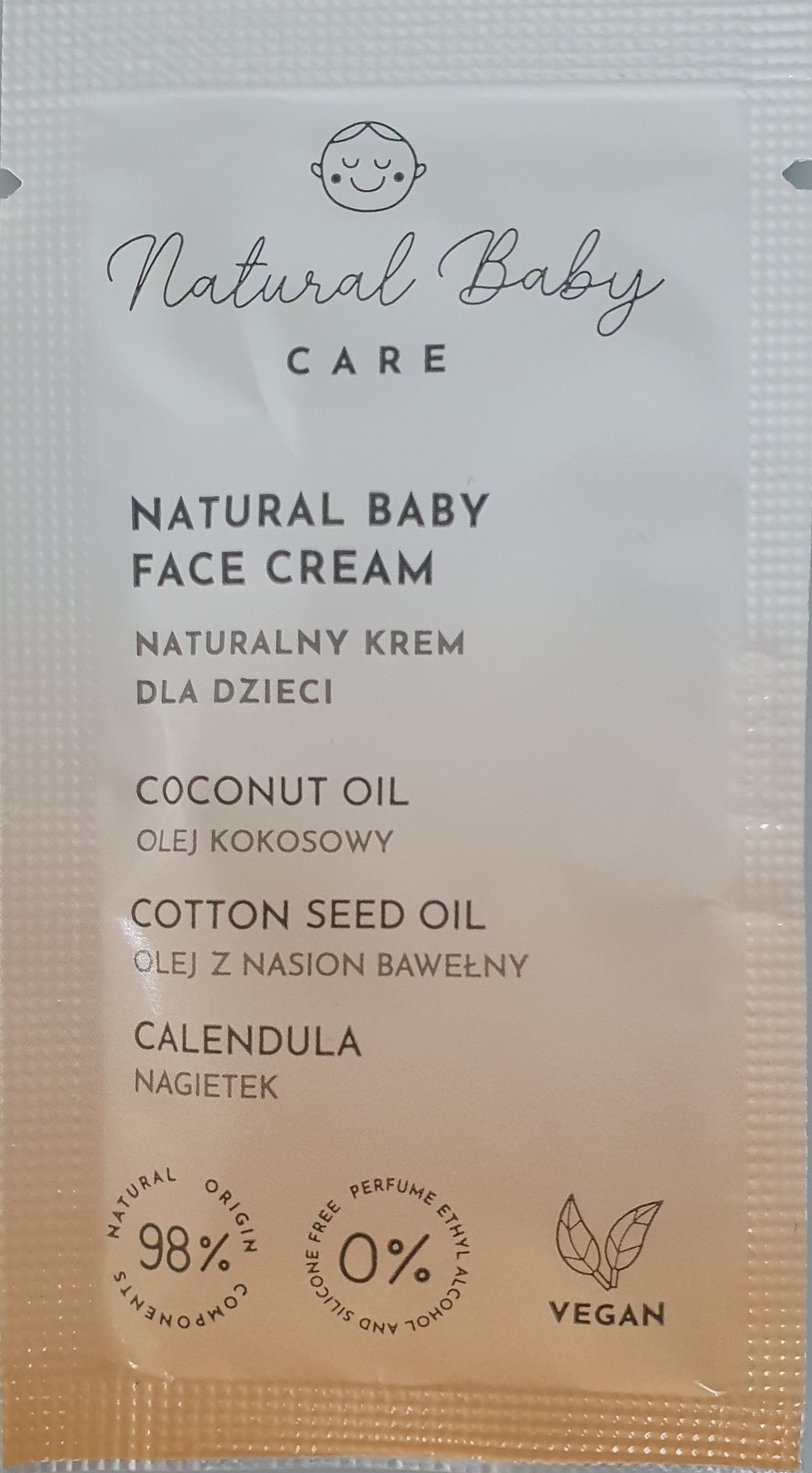 VZOREK - Natural Baby CARE dětský krém na obličej - 7 ml