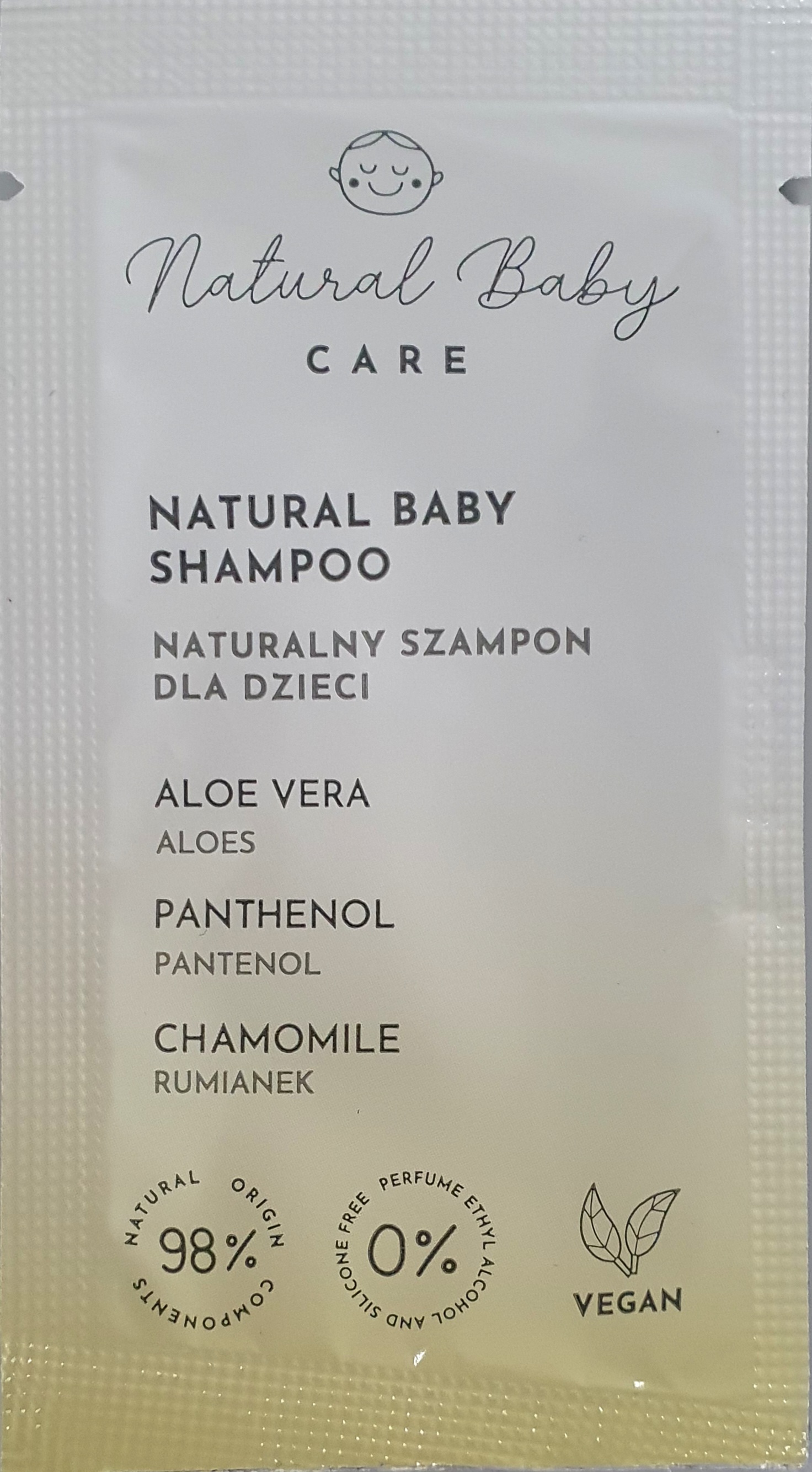 VZOREK - Natural Baby CARE dětský šampon na vlasy - 7 ml